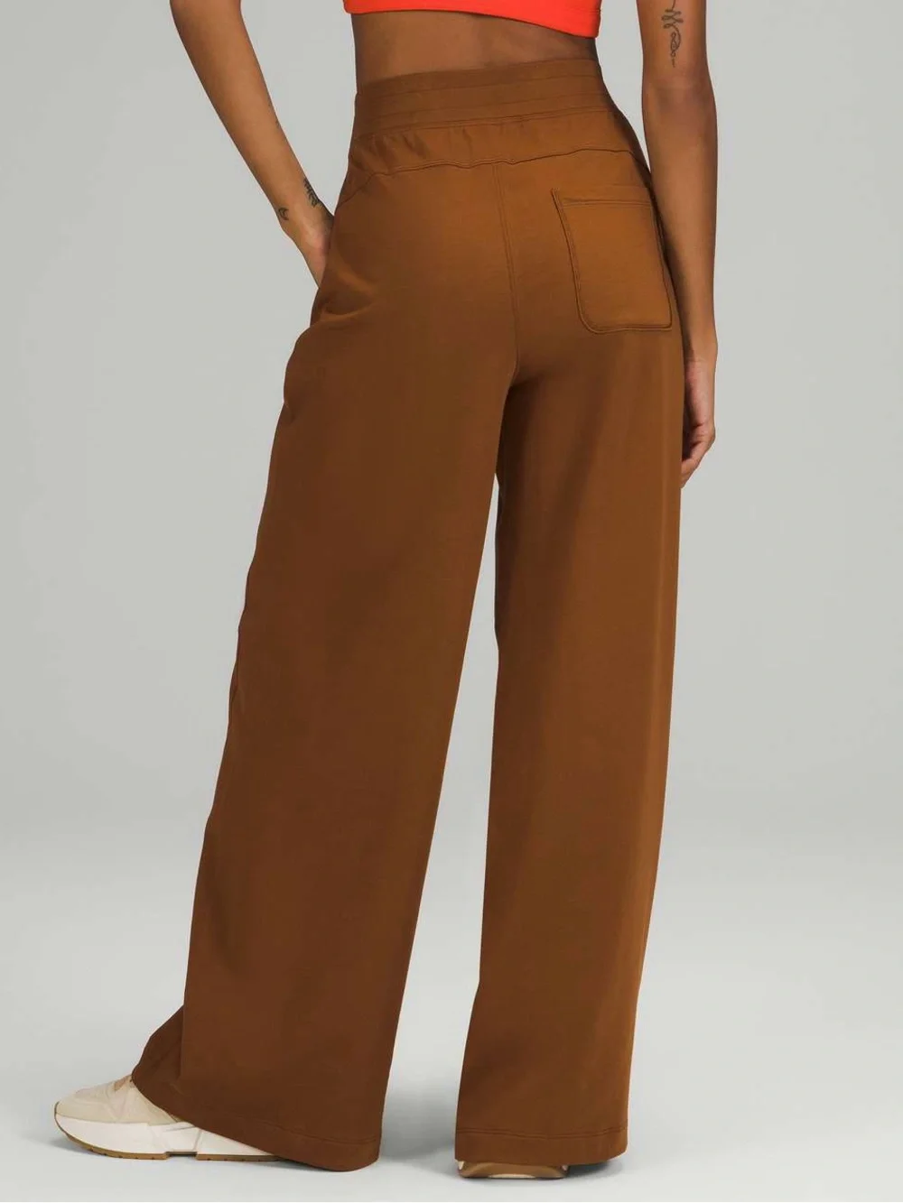 Lululemon LA Wide Leg Super High Rise Pant in Copper Brown